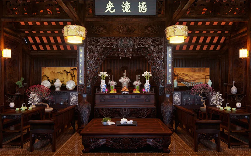 Thiết kế nội thất Biên Hòa theo phong cách truyền thống